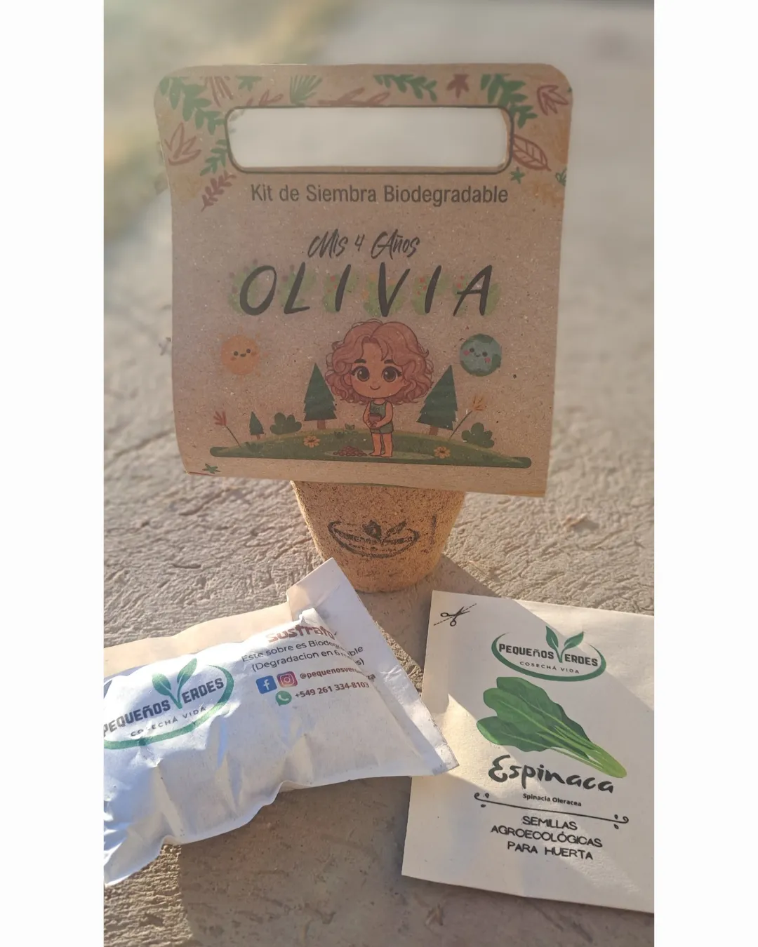 20 Pequeños kit de siembra