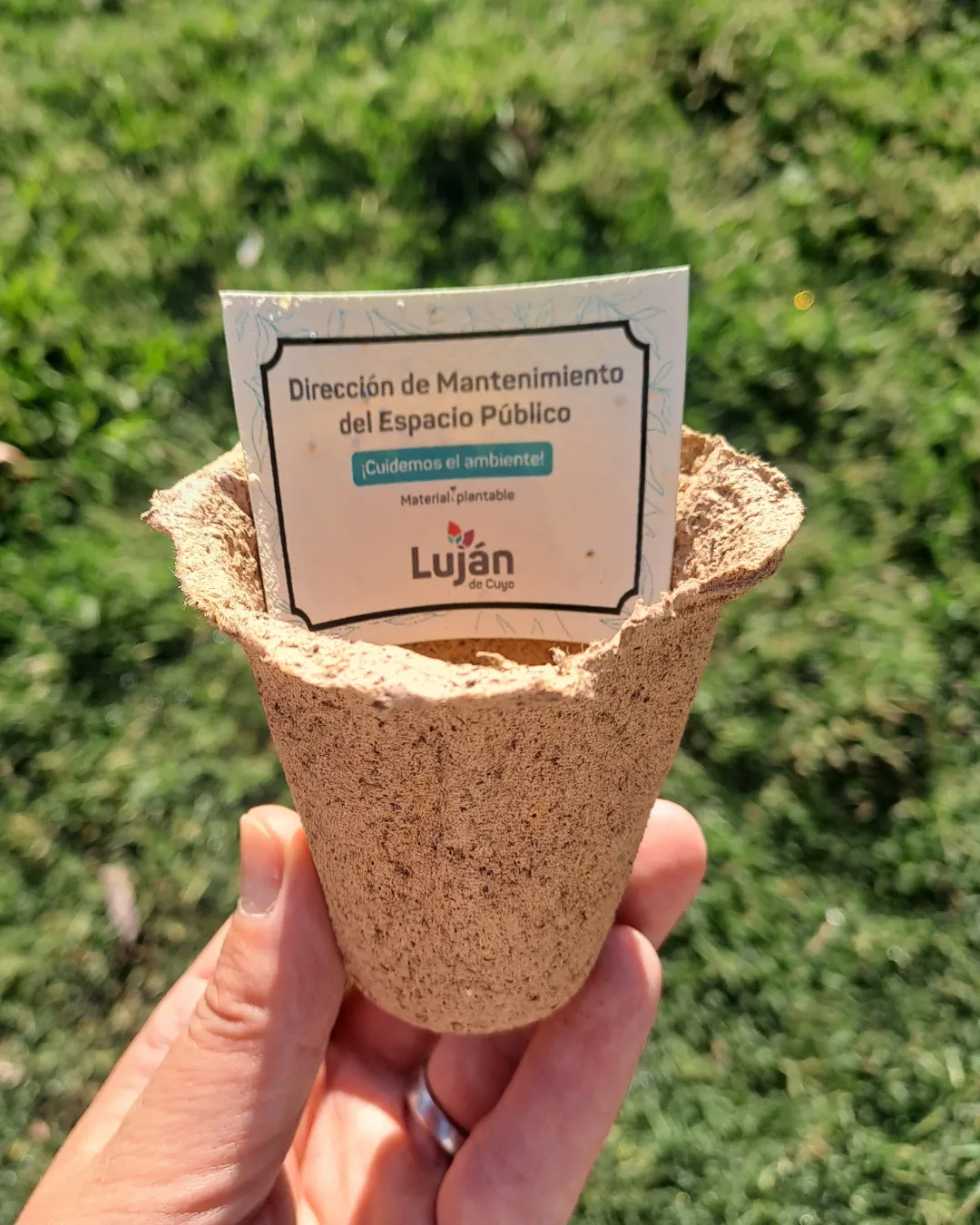 100 Combo Maceta + Tarjetas 5x7 cm Papel Plantable Personalizada .🌱